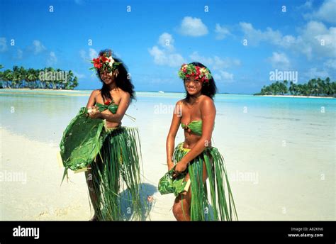 tahiti topless|Two Nude Ladies on a Beach in Tahiti.